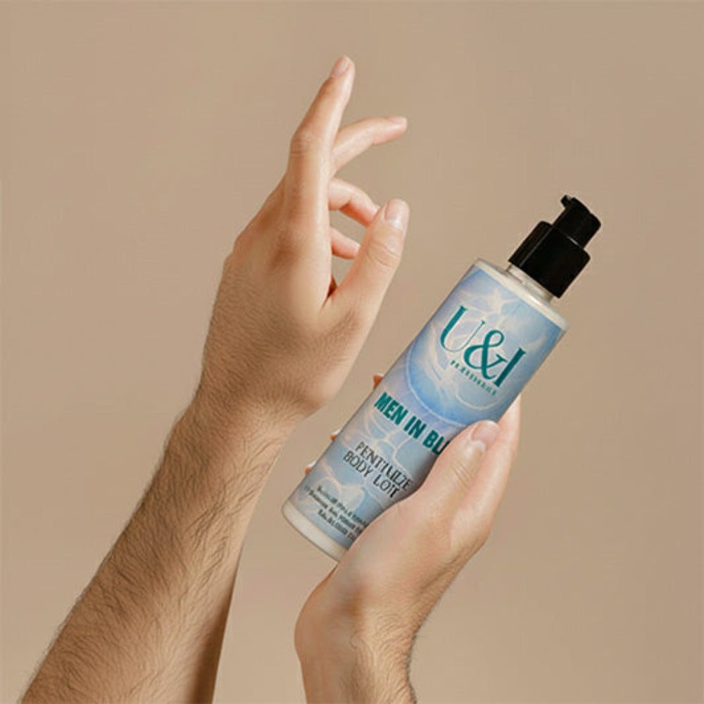Men in Blue Grooming Combo