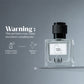U&I Manly Affair perfume bottle with a black textured cap and minimalist label on a grey background