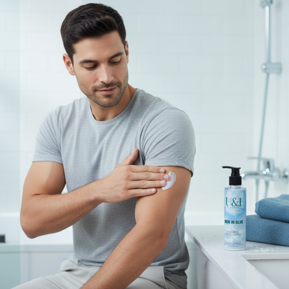 Men in Blue Body Lotion